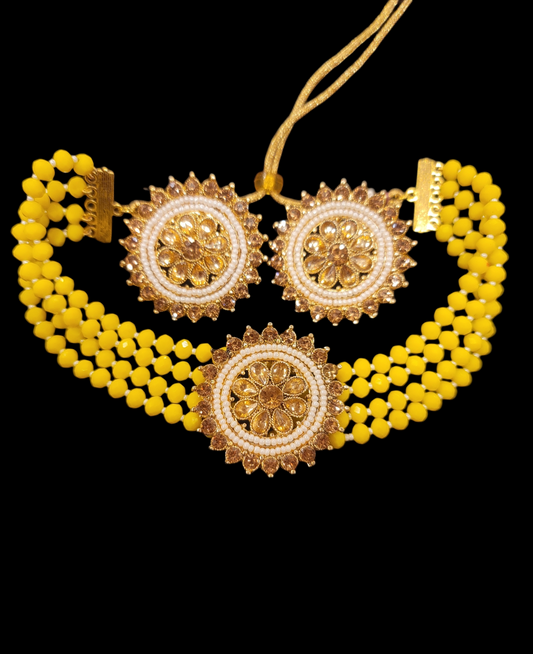 Trendy Choker set with Pearl work (Simple) image 3