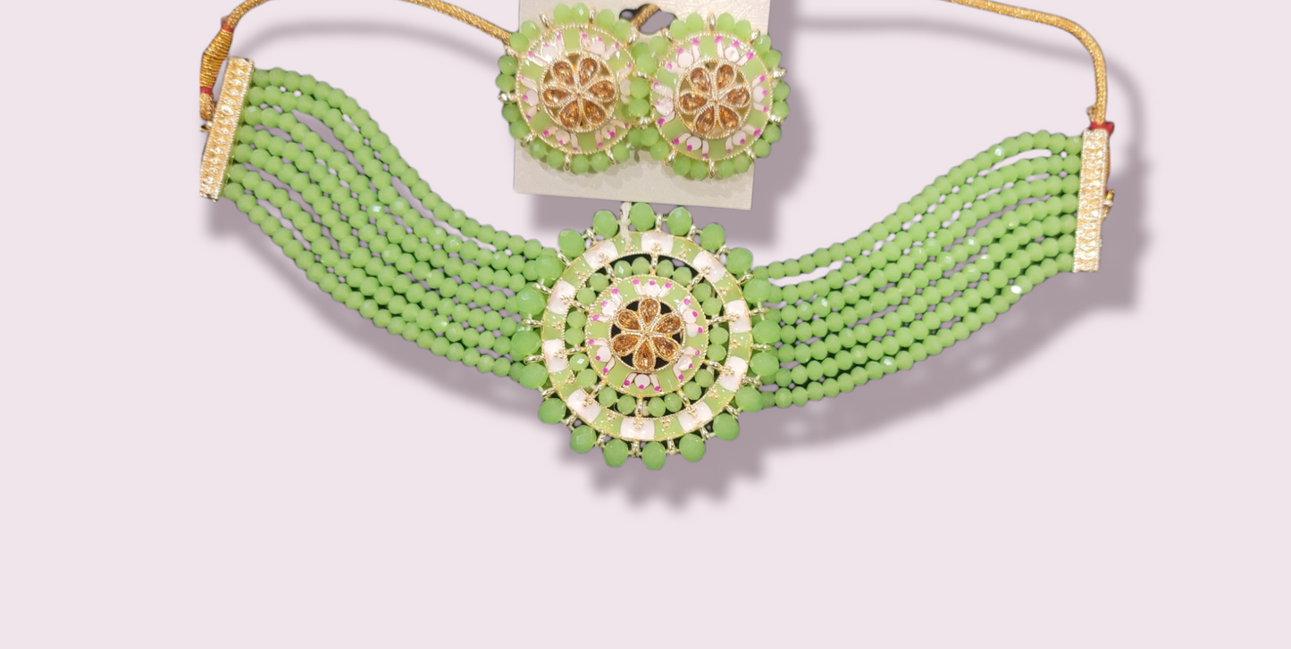 Meenakari Choker set