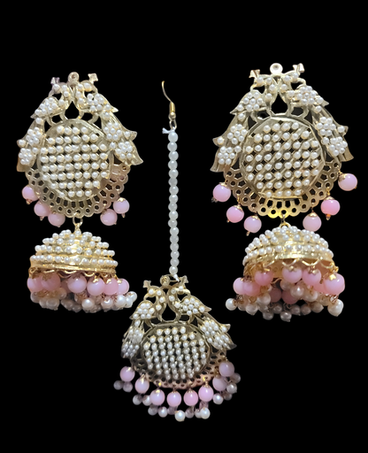 Jadau Pearl Earrings Set (Very Lightweight)
