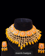 Meenakari Necklace set with Studs