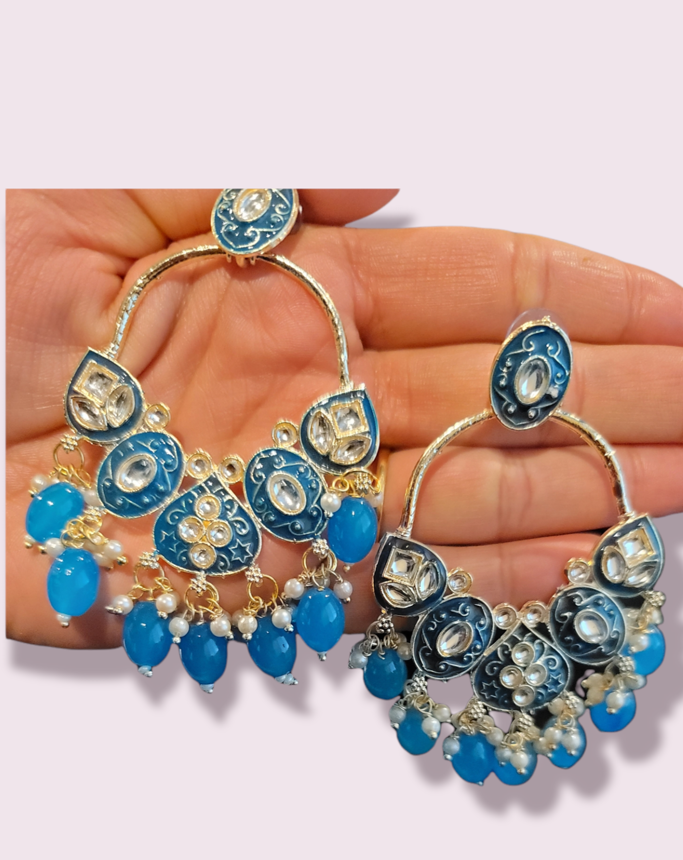 Handmade Meenakari Earrings Pakistani/Indian