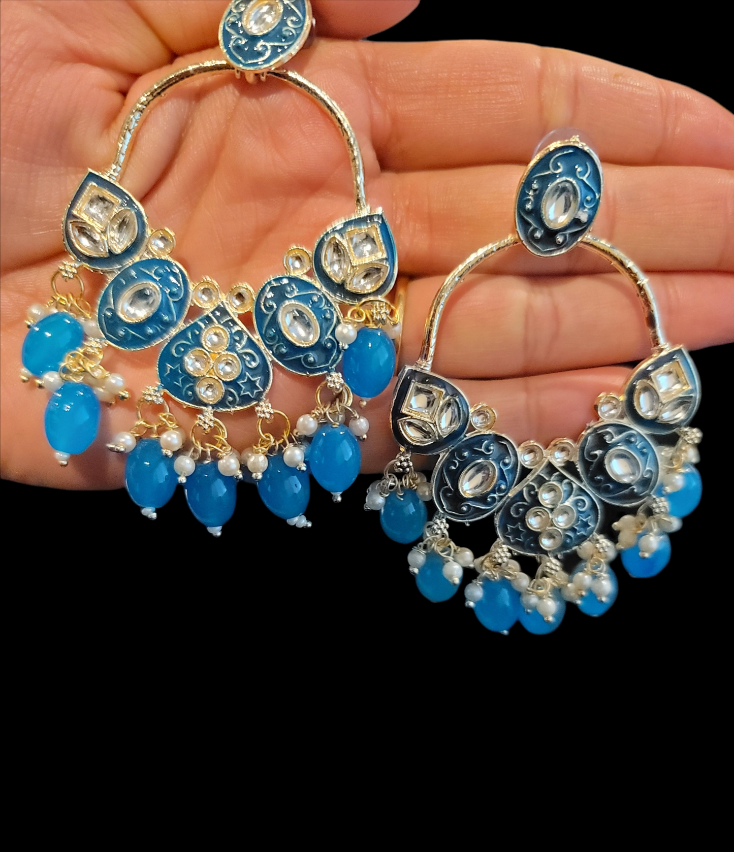 Handmade Meenakari Earrings Pakistani/Indian