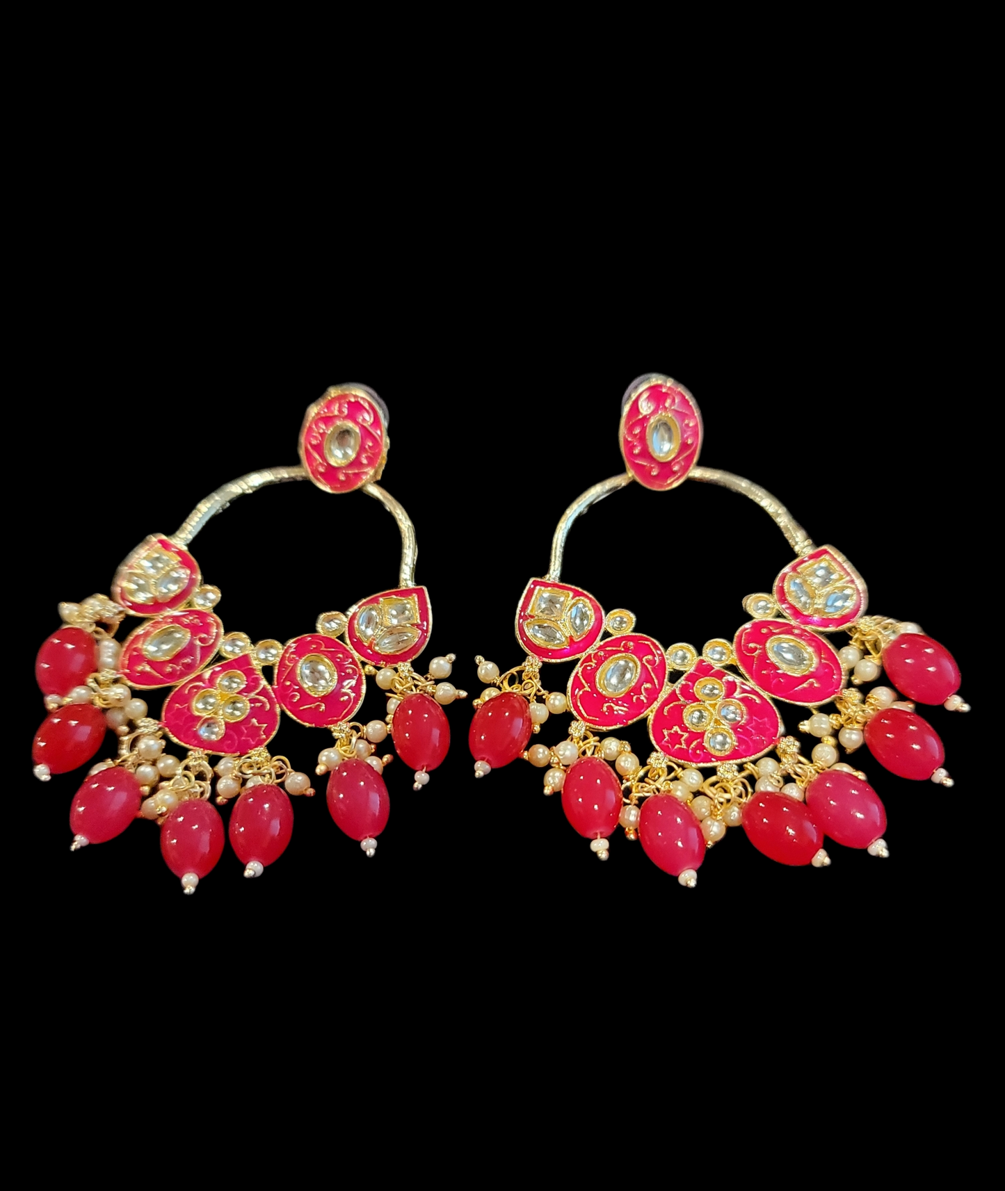 Handmade Meenakari Earrings Pakistani/Indian