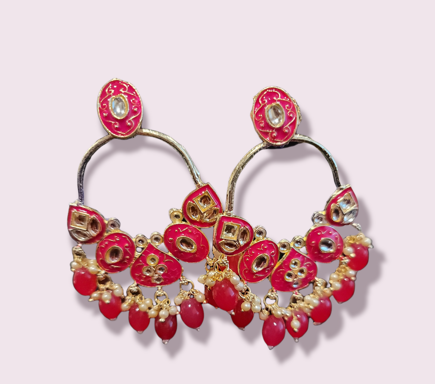 Handmade Meenakari Earrings Pakistani/Indian