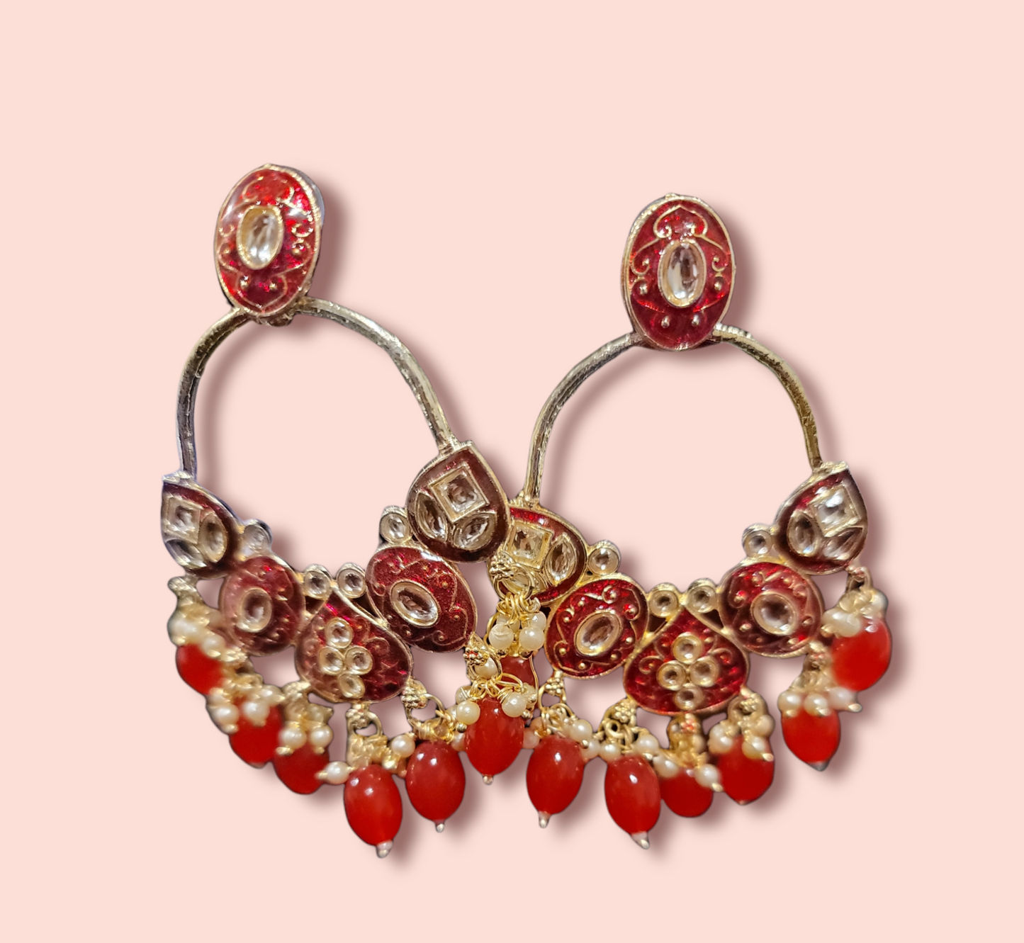 Handmade Meenakari Earrings Pakistani/Indian