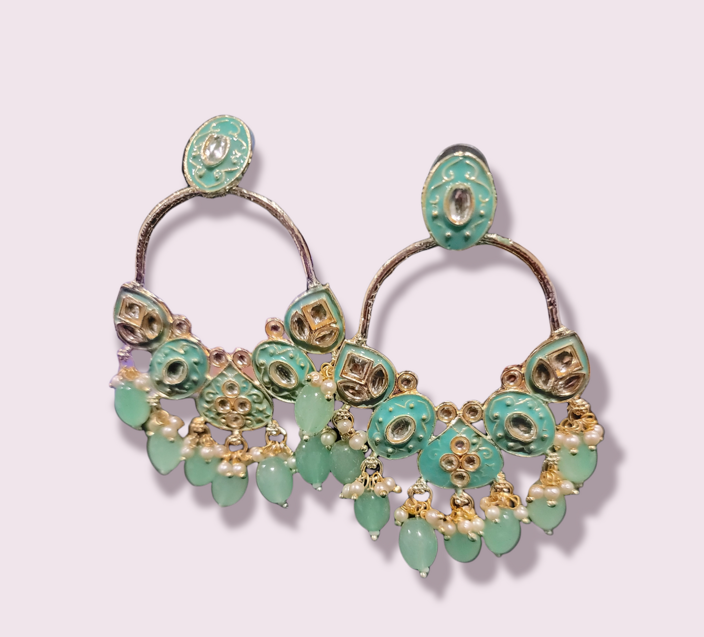 Handmade Meenakari Earrings Pakistani/Indian