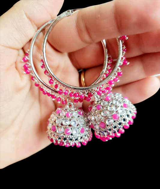 Large Bali Earrings (Very Lightweight) image 3