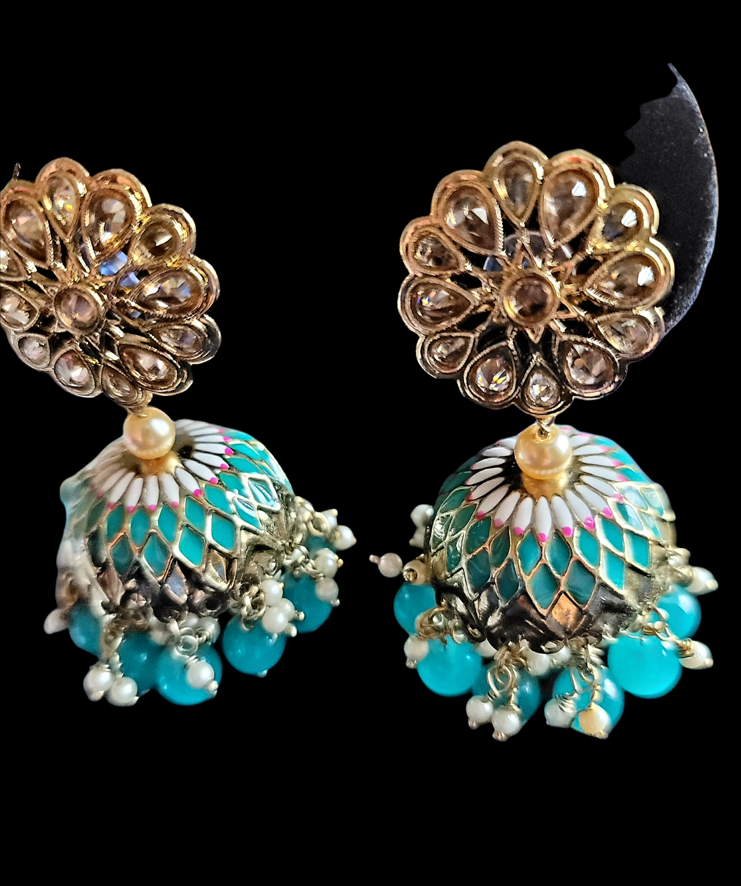 Fancy Meenakari Jhumki Earrings