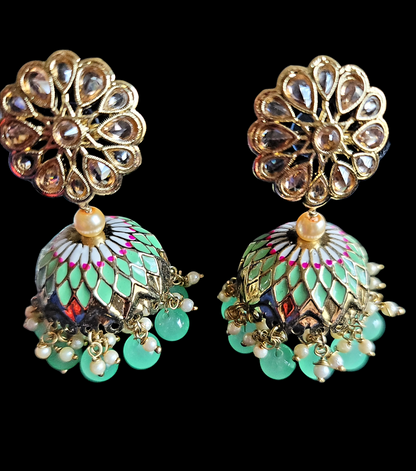 Fancy Meenakari Jhumki Earrings