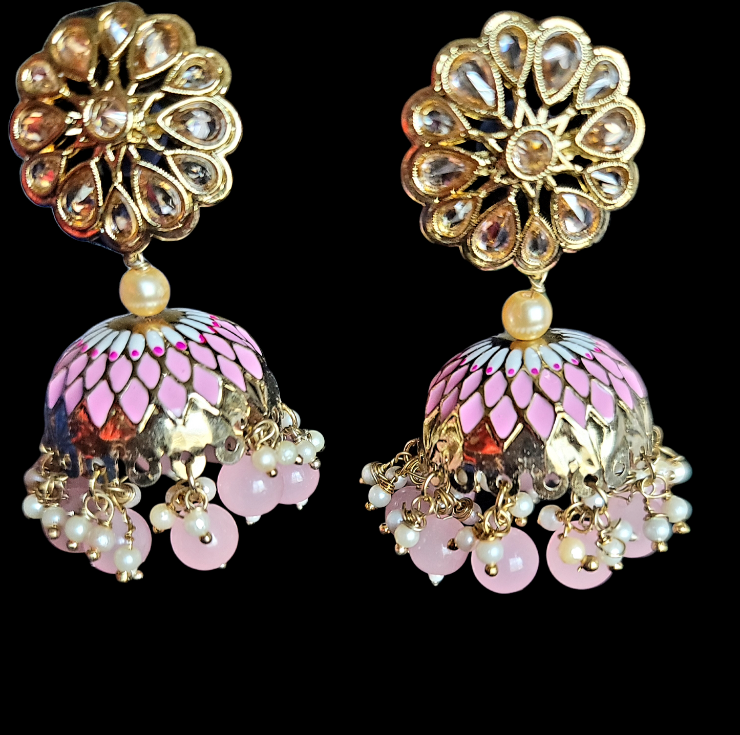 Fancy Meenakari Jhumki Earrings