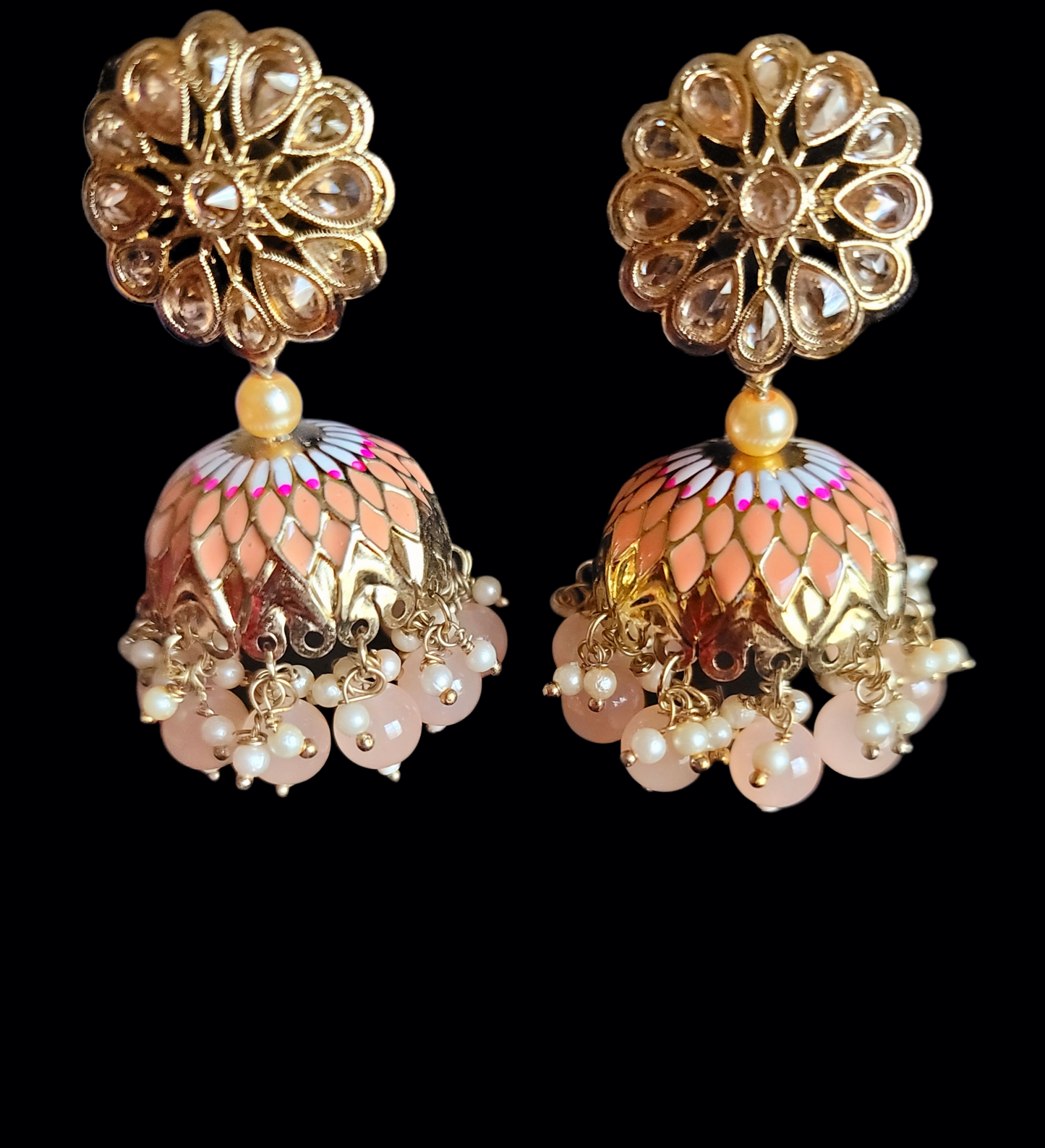 Fancy Meenakari Jhumki Earrings