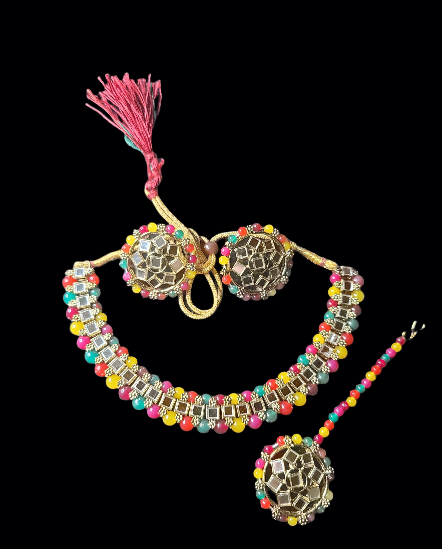 Mirror Stoned Choker Set