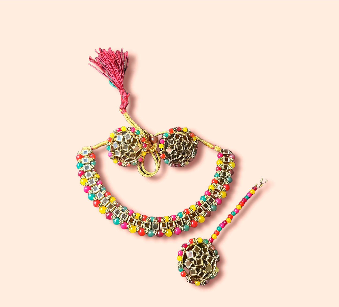 Mirror Stoned Choker Set