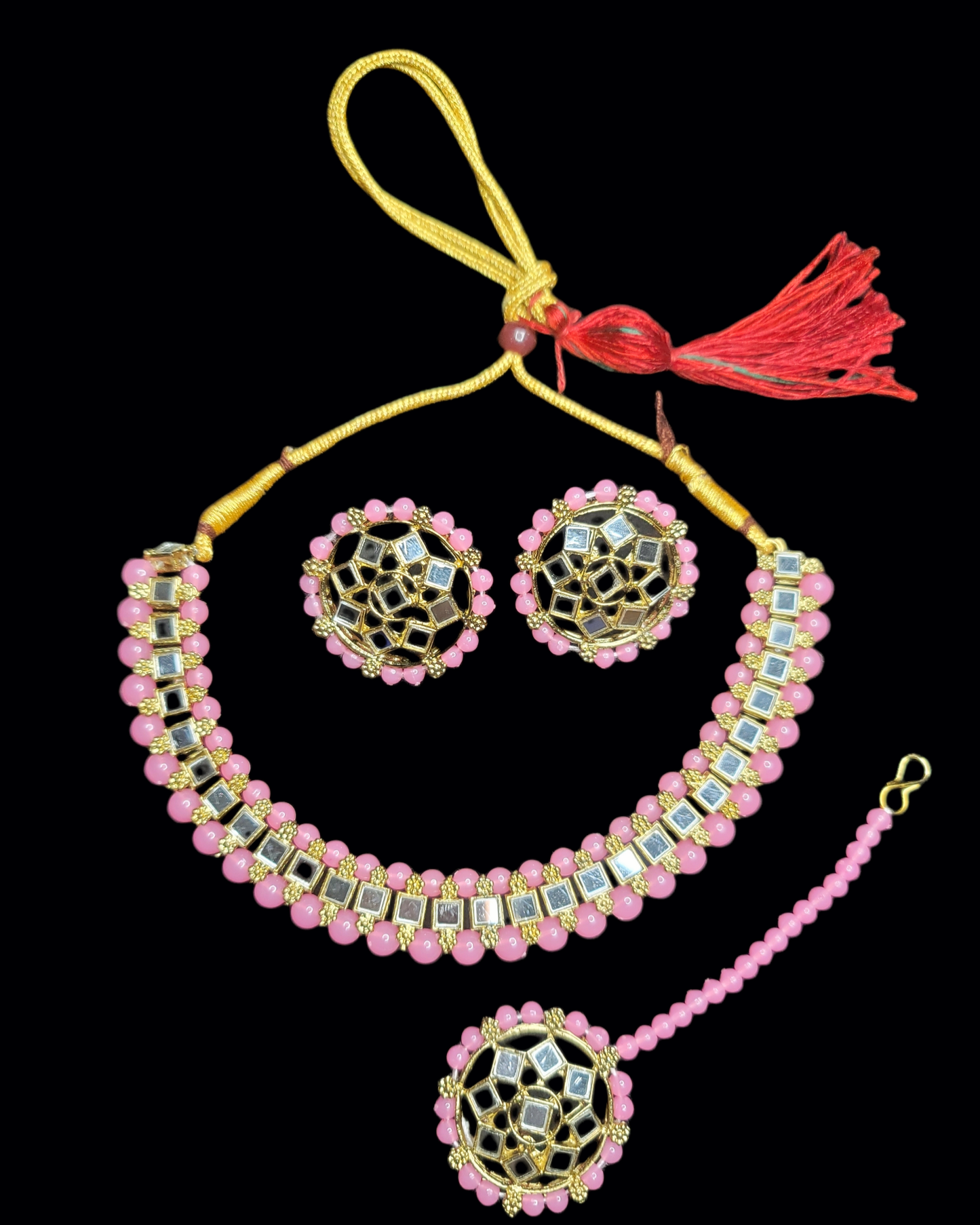 Mirror Stoned Choker Set