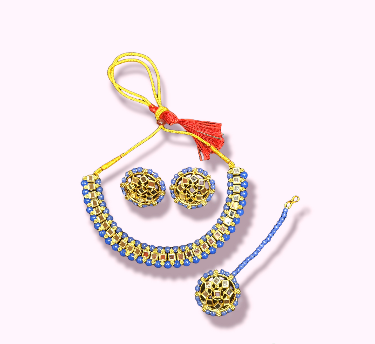 Mirror Stoned Choker Set