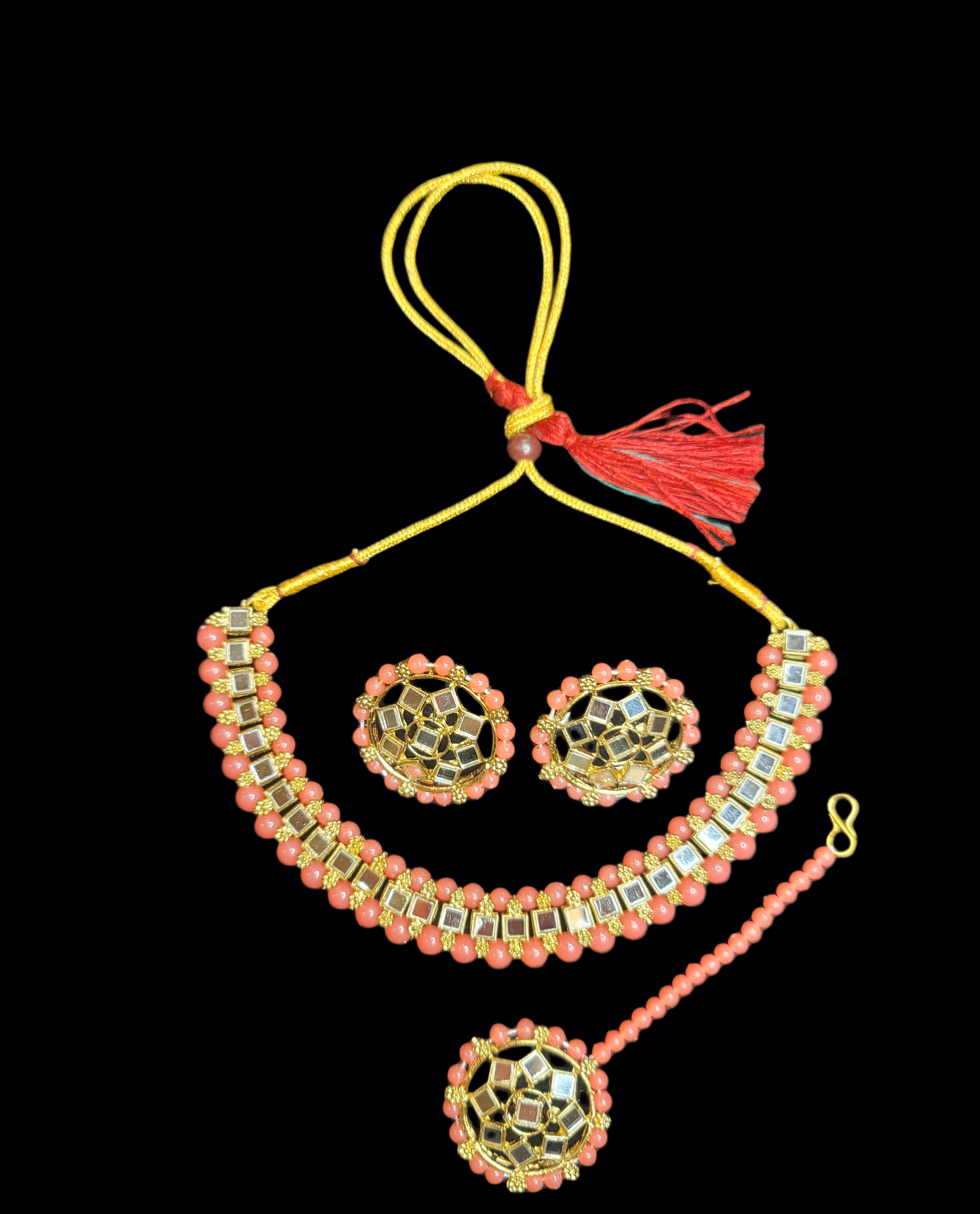 Mirror Stoned Choker Set