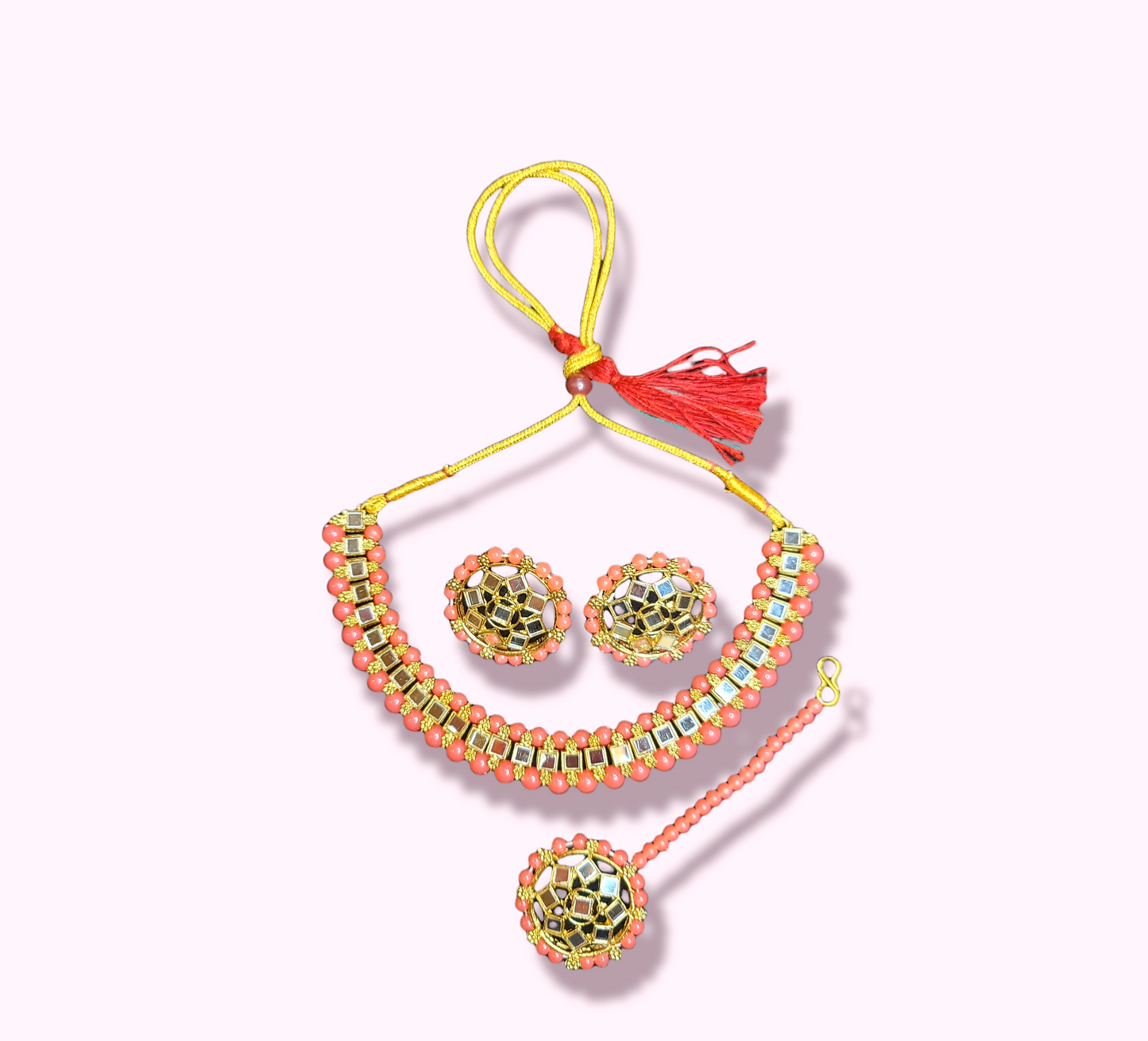 Mirror Stoned Choker Set