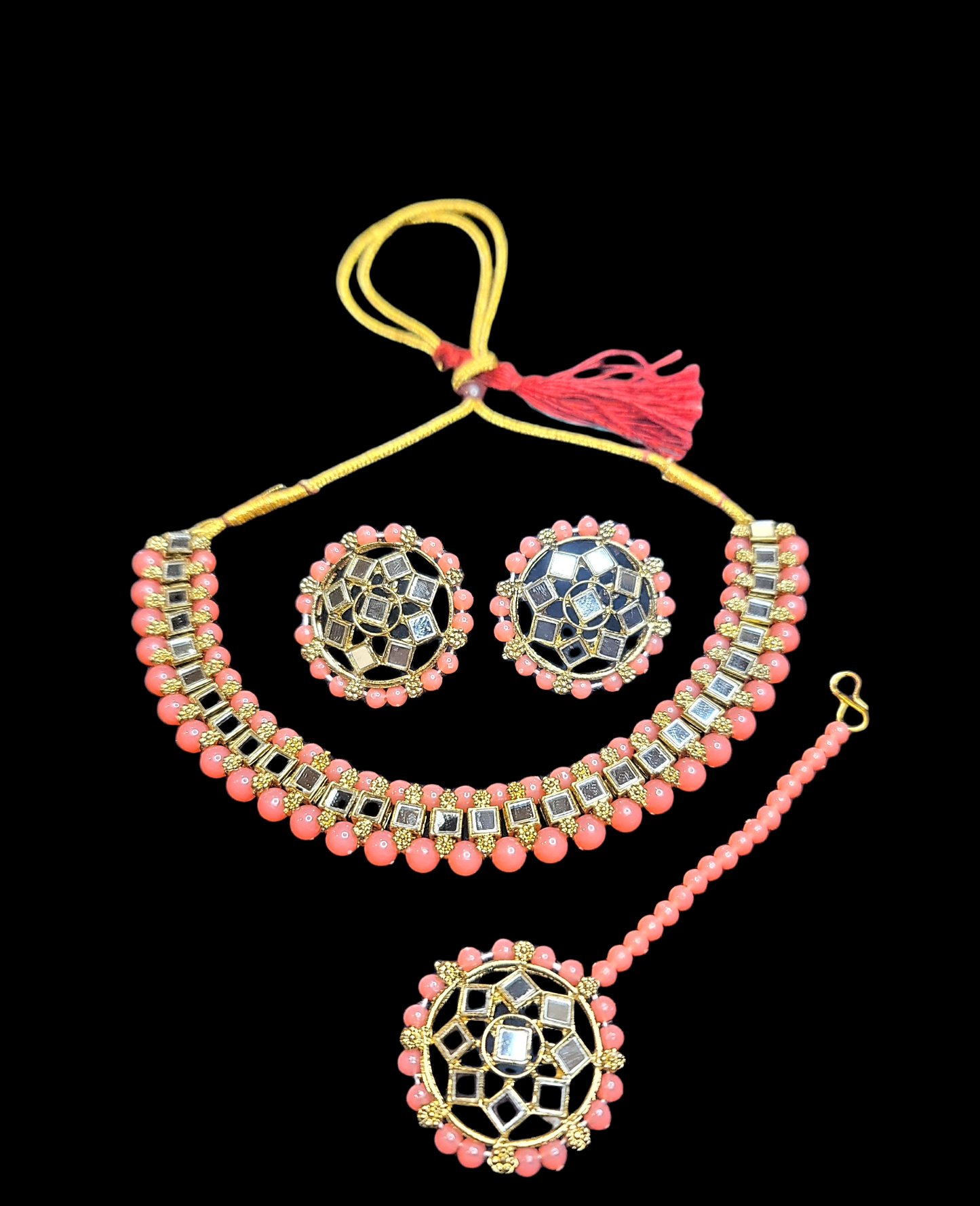 Mirror Stoned Choker Set