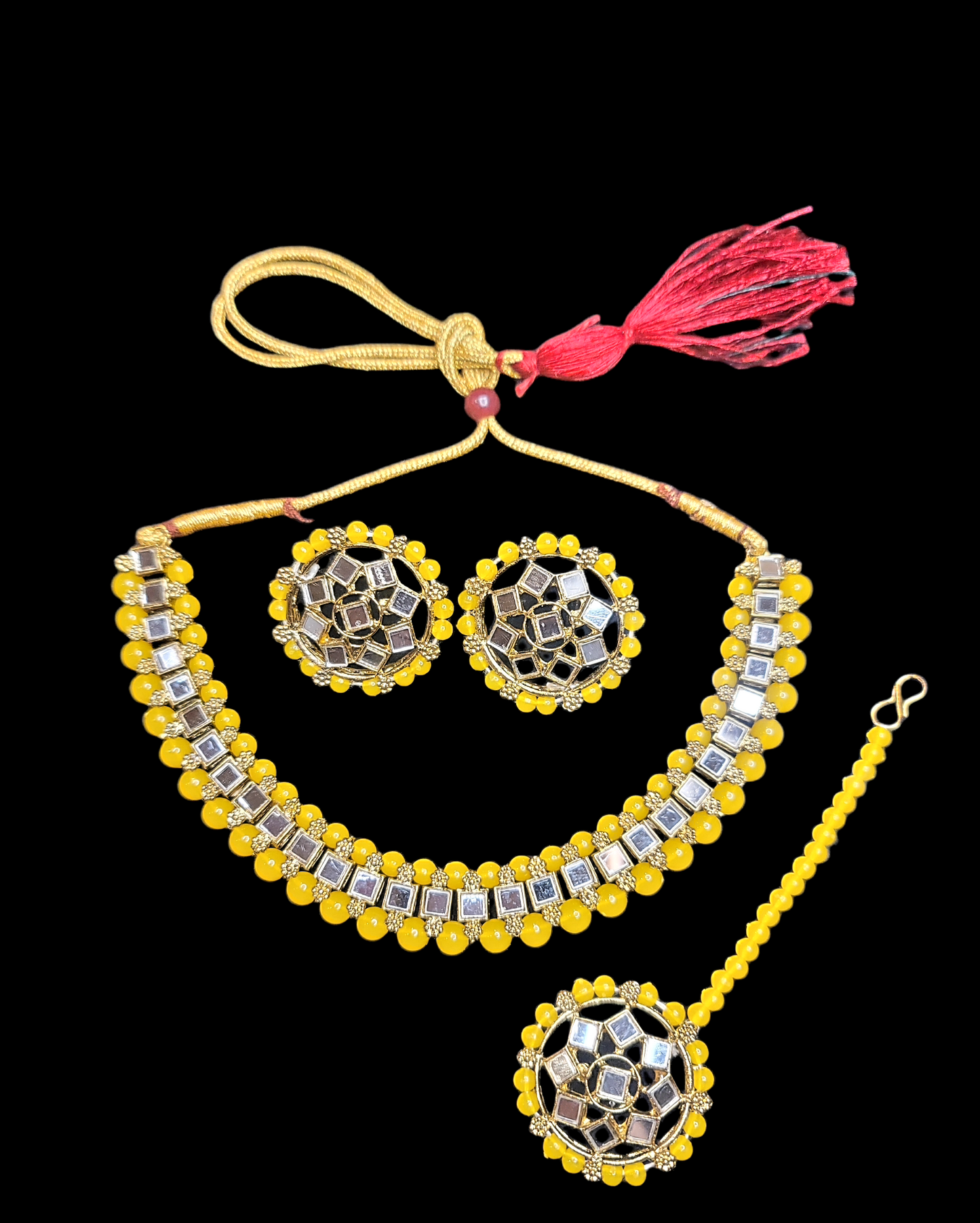 Mirror Stoned Choker Set