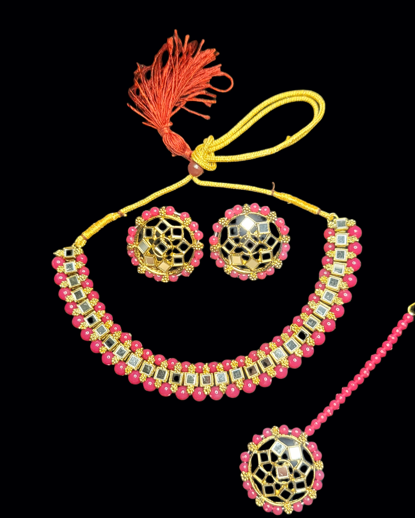 Mirror Stoned Choker Set