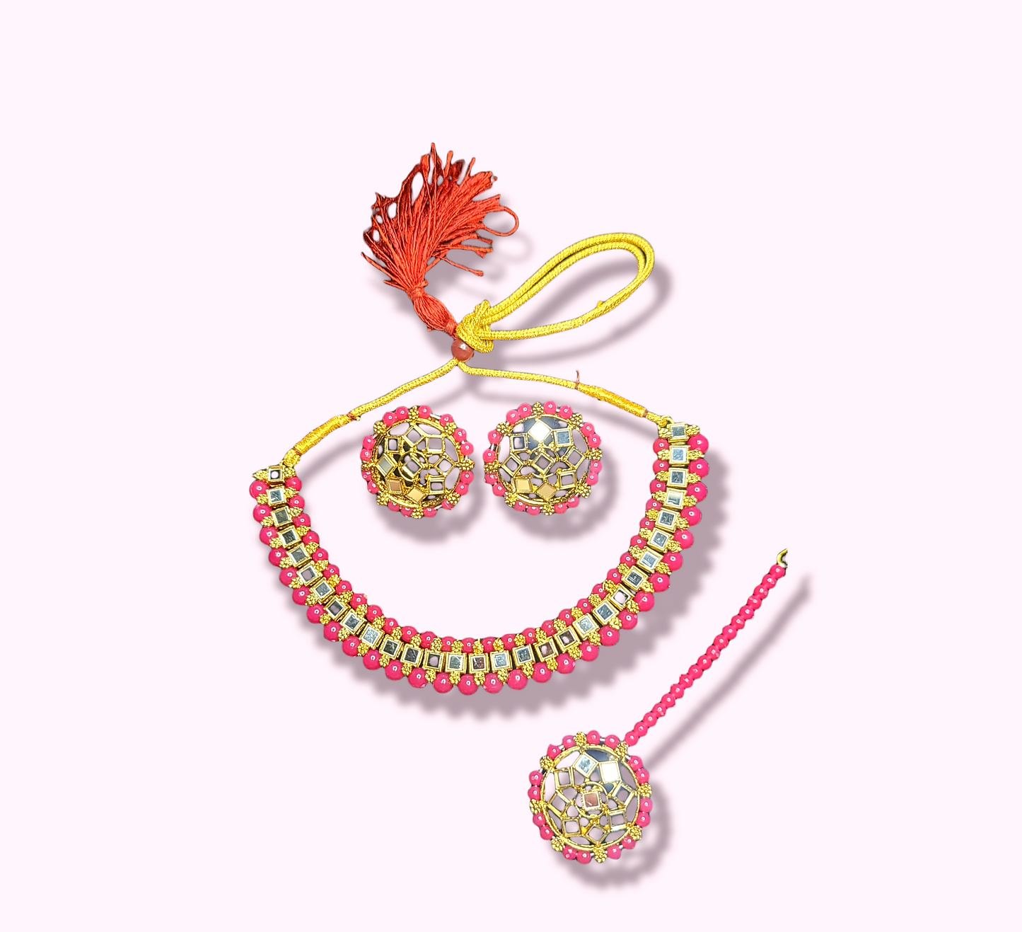 Mirror Stoned Choker Set