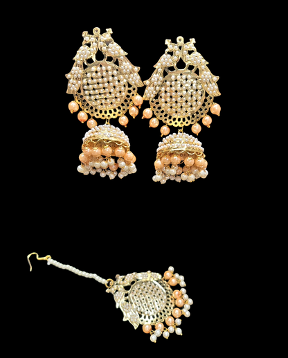 Jadau Pearl Earrings Set (Very Lightweight)