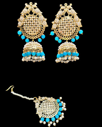 Jadau Pearl Earrings Set (Very Lightweight)