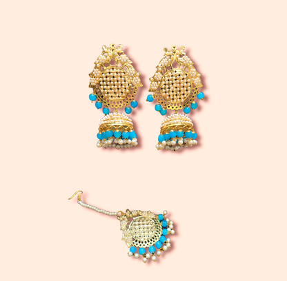 Jadau Pearl Earrings Set (Very Lightweight)