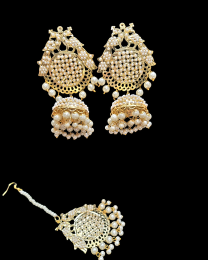 Jadau Pearl Earrings Set (Very Lightweight)