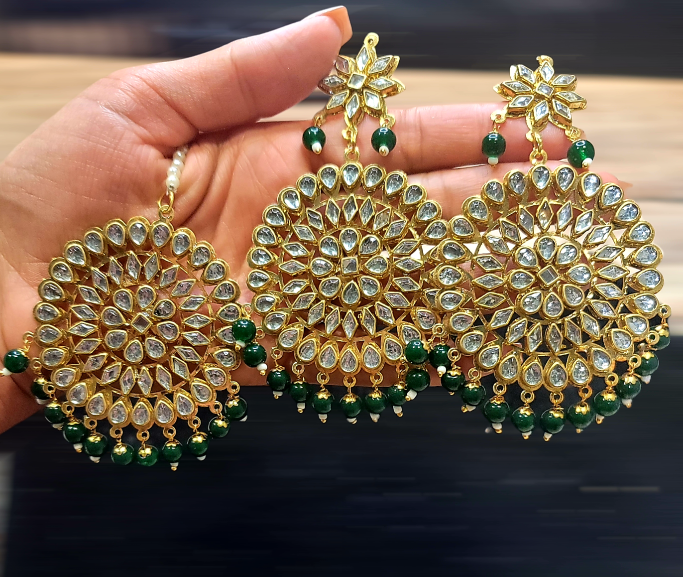 Kundan earring