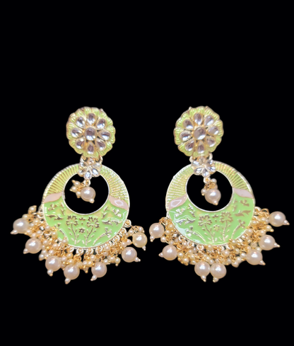 Chandbali Style Meenakari Earrings