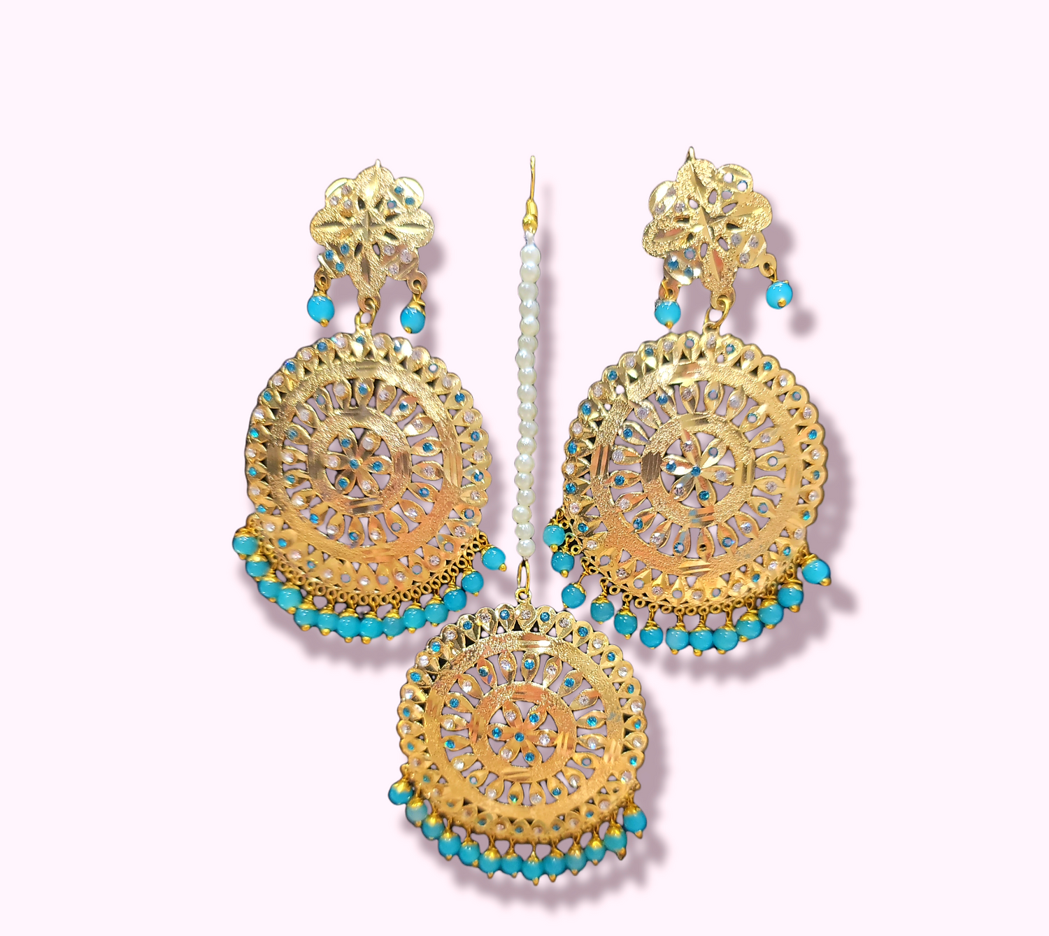Ladies Party Wear Drop Designer Jadau Earring at Rs 900/pair in Amritsar |  ID: 21107639891