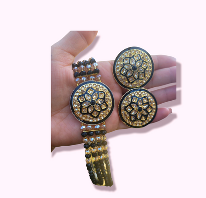 Stone Studded Kundan Choker Set (Simple)