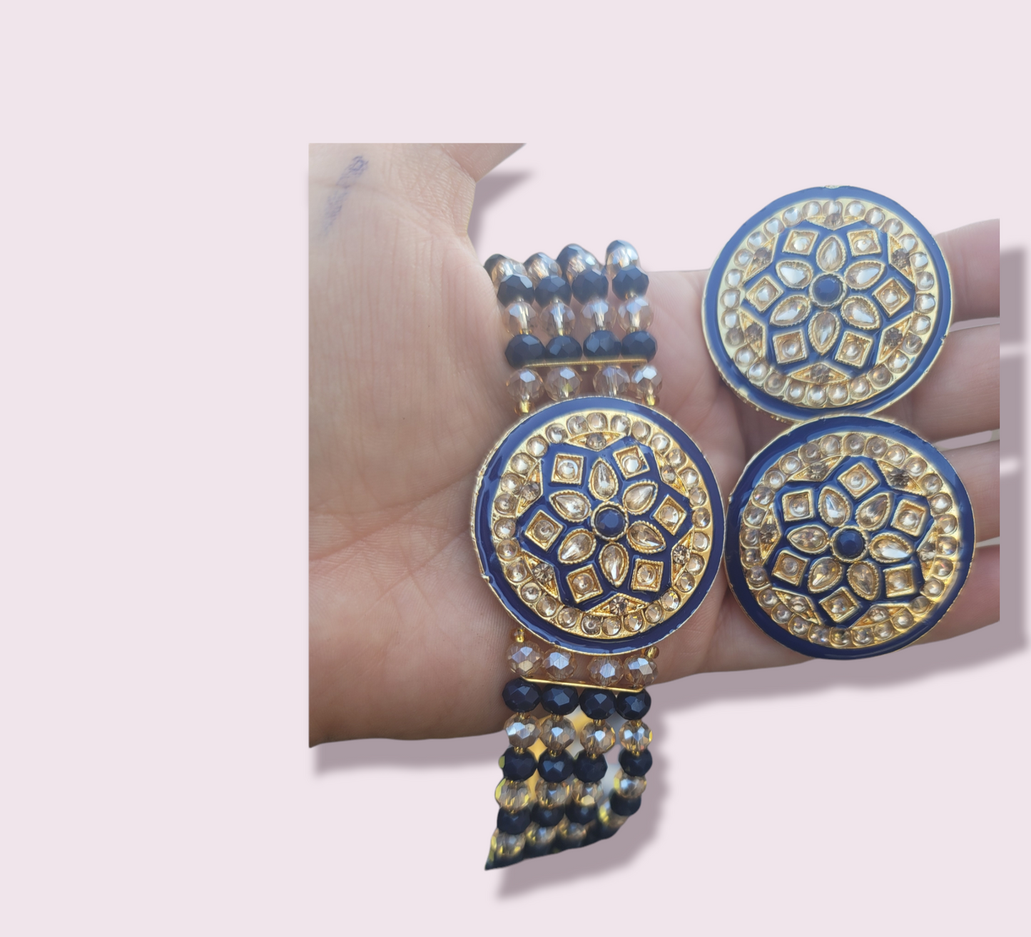 Stone Studded Kundan Choker Set