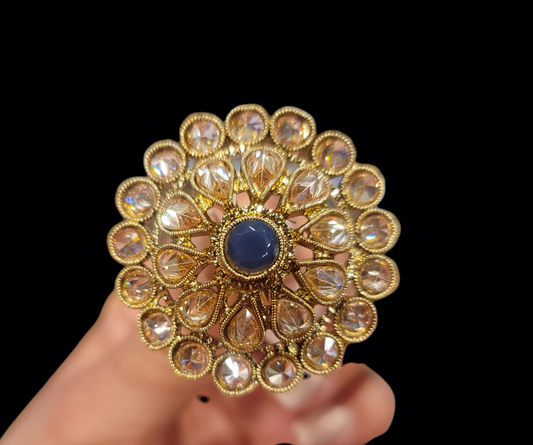 Polki Adjustable Ring image 3