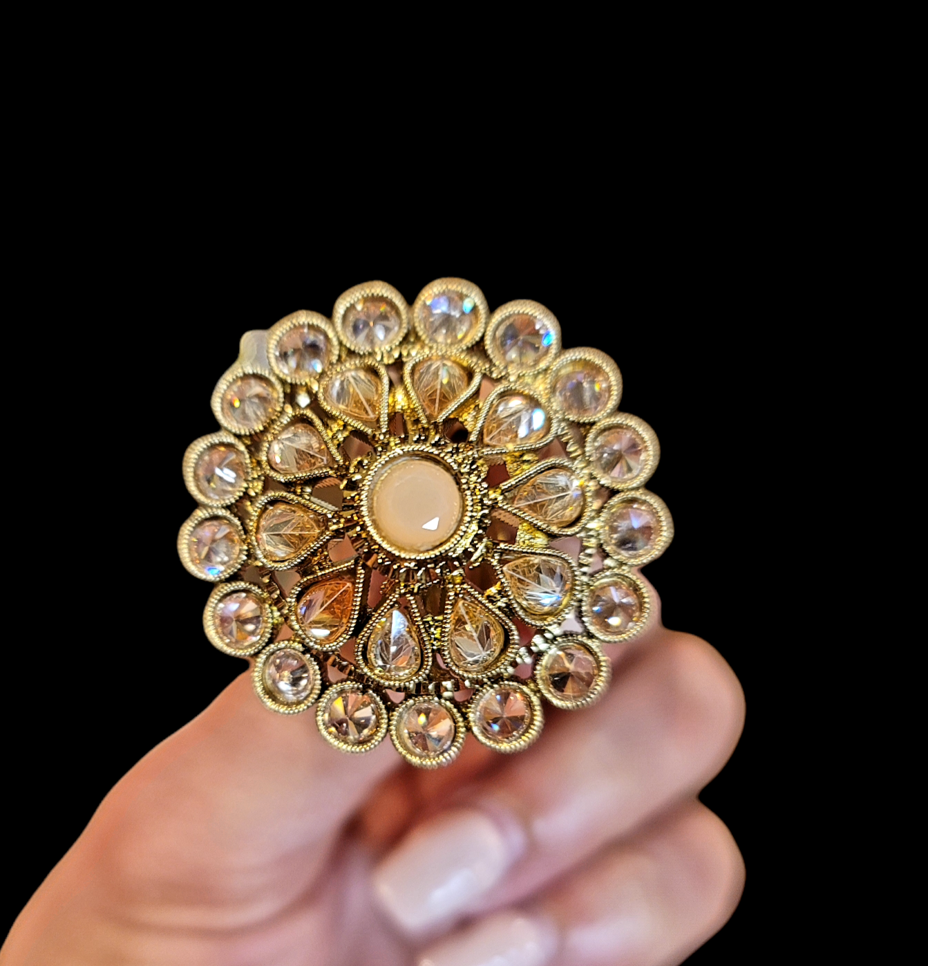 Polki Adjustable Ring