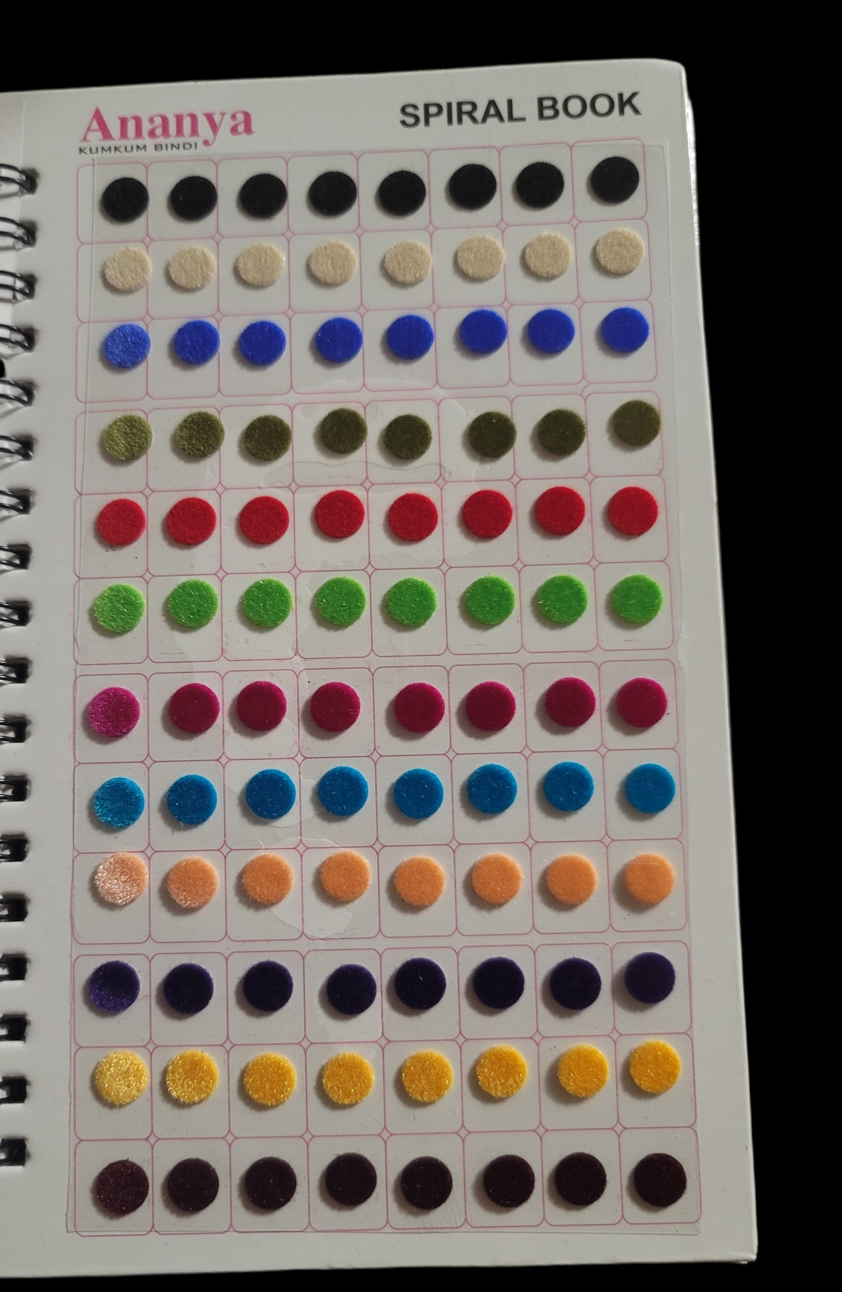 Kumkum Bindi Book Plain (Medium)