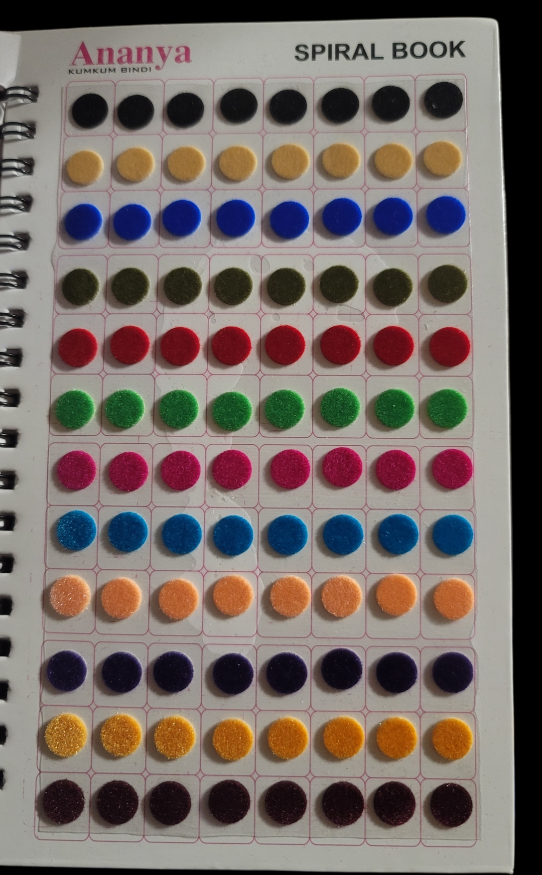 Kumkum Bindi Book Plain (Medium)