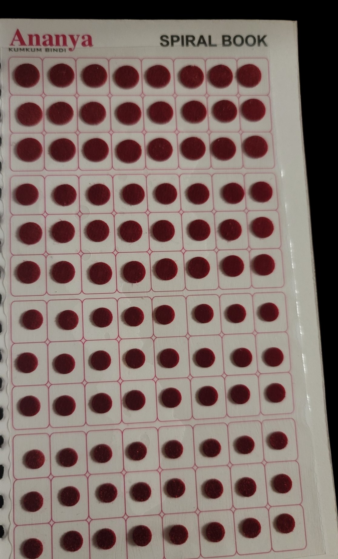 Kumkum Bindi Book Plain (Medium)