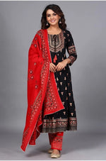Women Anarkali Kurta with Pants & Dupatta