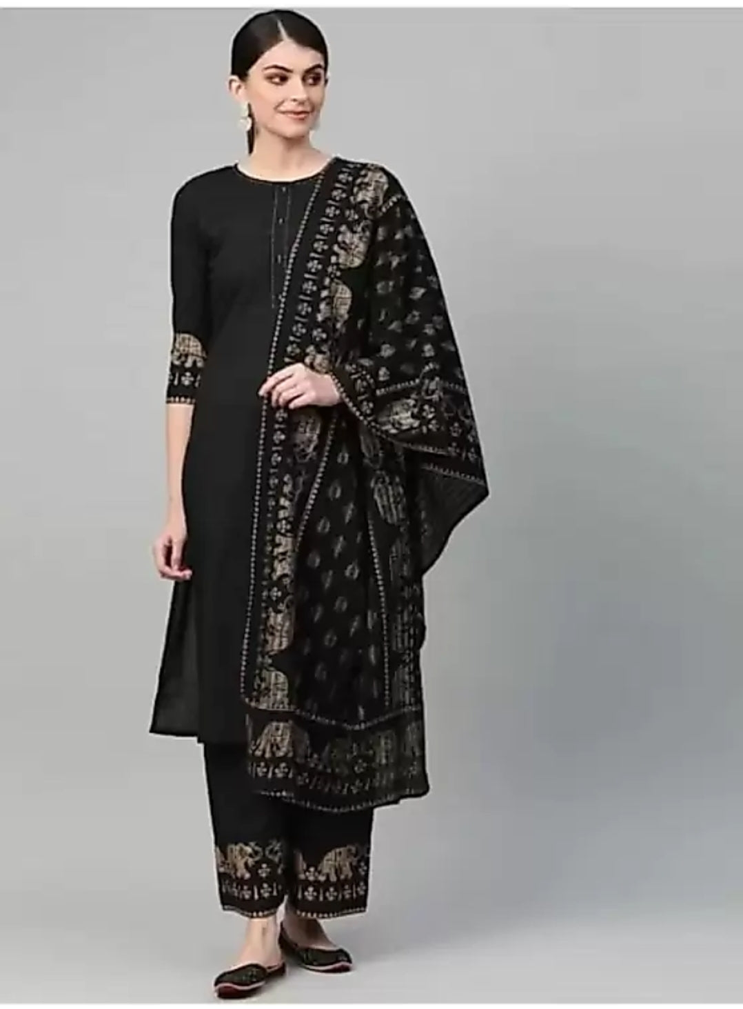 Women Kurta & Pants with Dupatta Set