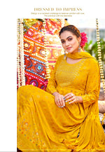 High Quality Fancy Gown With Dupatta (Yellow)