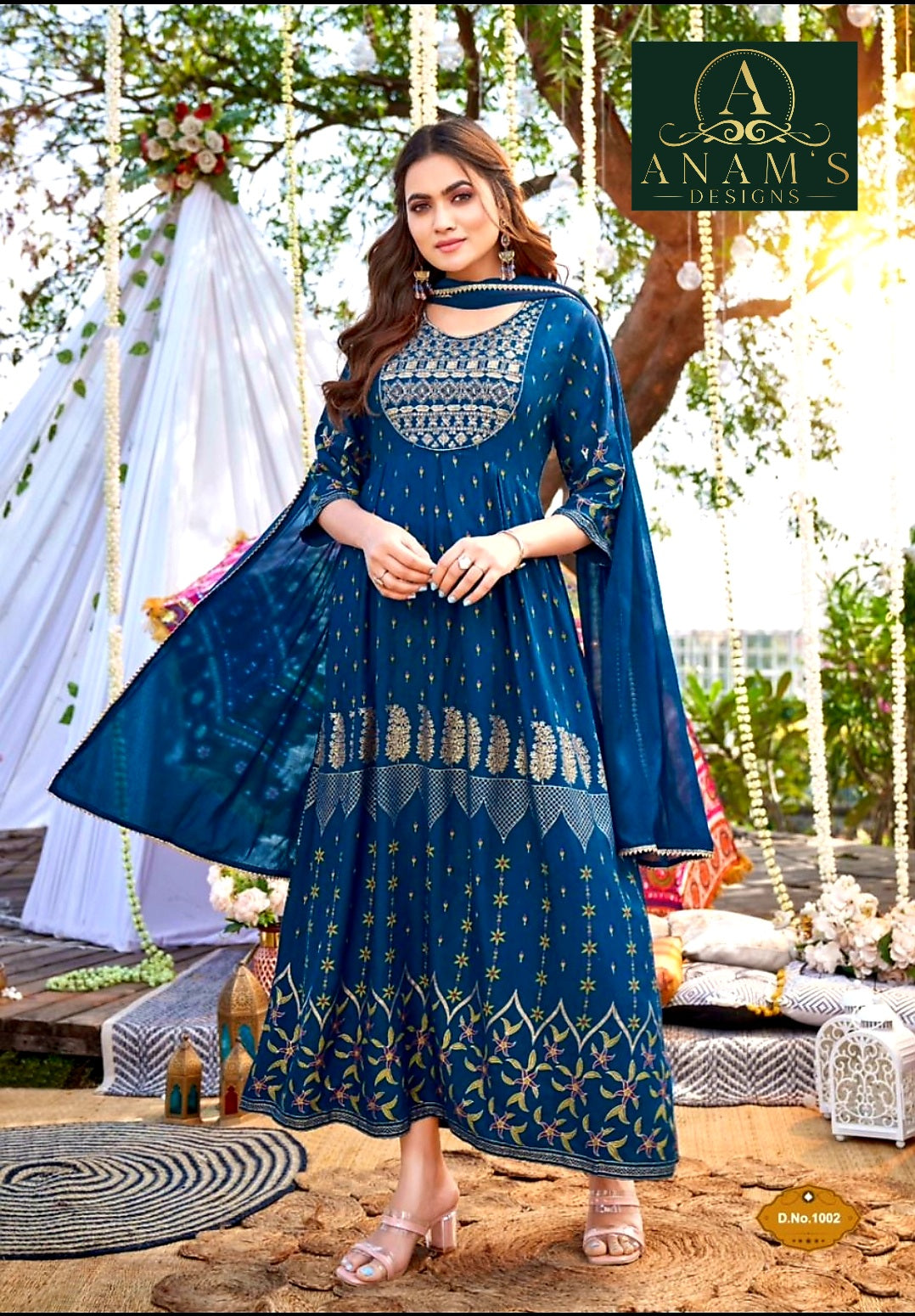 High Quality Fancy Gown With Dupatta