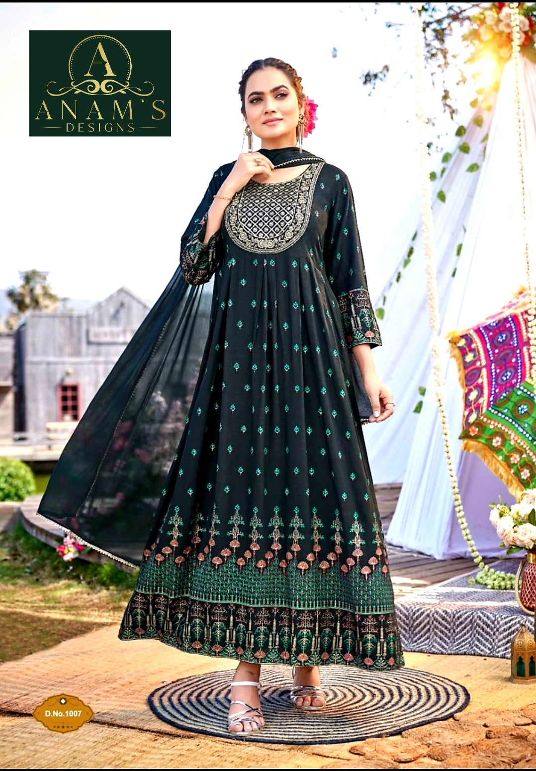 High Quality Fancy Gown With Dupatta