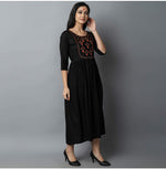 Stylish Embroidred  Kurta (Black)
