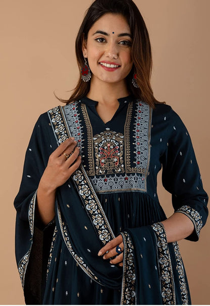 2pc Designer High Cut Straight Kurta