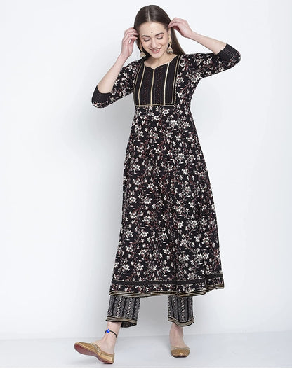 Pure Cotton Stylish Kurta & Palazzo Set With Dupatta