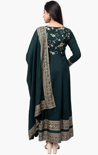 2pc Anarkali Kurti Set With Dupatta