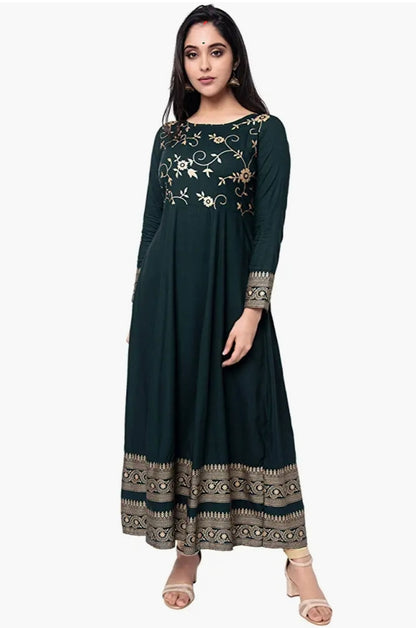 2pc Anarkali Kurti Set With Dupatta