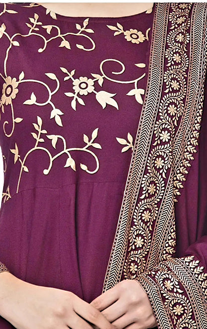2pc Anarkali Kurti Set With Dupatta